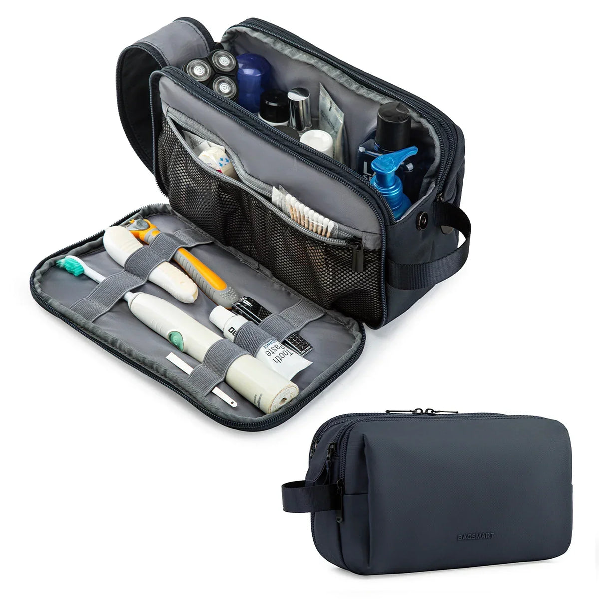 Unisex Waterproof Travel & Gym Toiletry Bag - Lightweight Organizer
