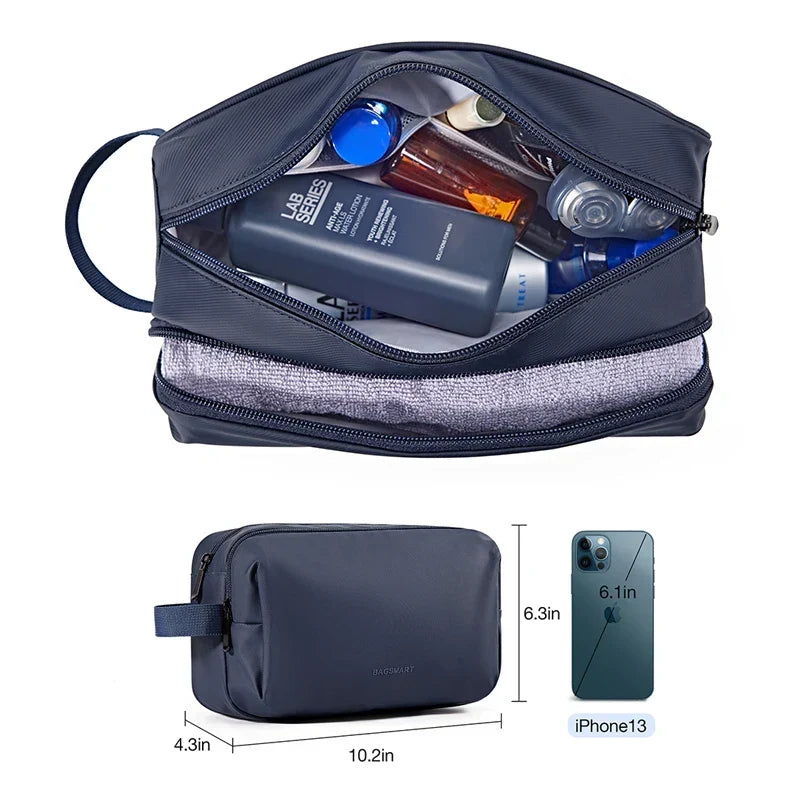Unisex Waterproof Travel & Gym Toiletry Bag - Lightweight Organizer