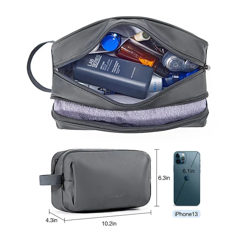 Unisex Waterproof Travel & Gym Toiletry Bag - Lightweight Organizer