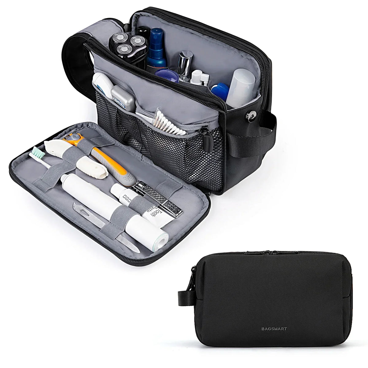 Unisex Waterproof Travel & Gym Toiletry Bag - Lightweight Organizer