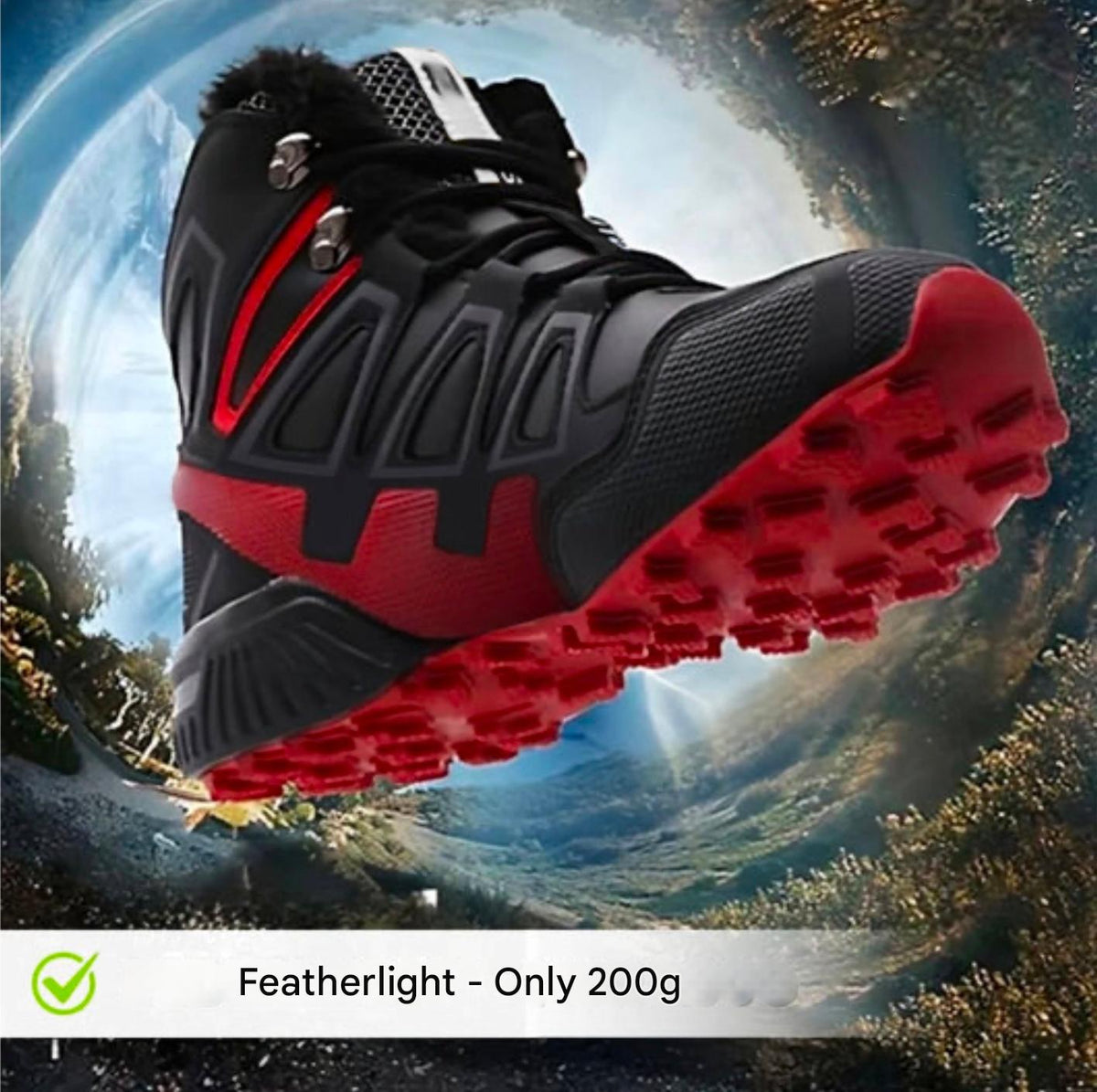 Unisex Winter Hiking Boots with Non-Slip Soles