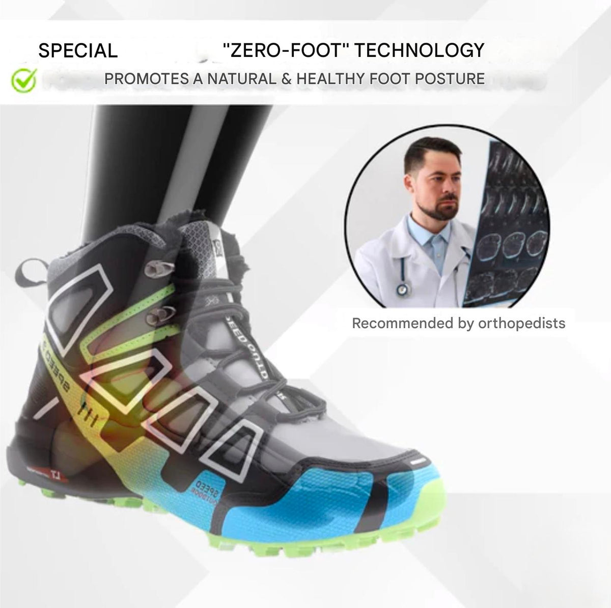 Unisex Winter Hiking Boots with Non-Slip Soles