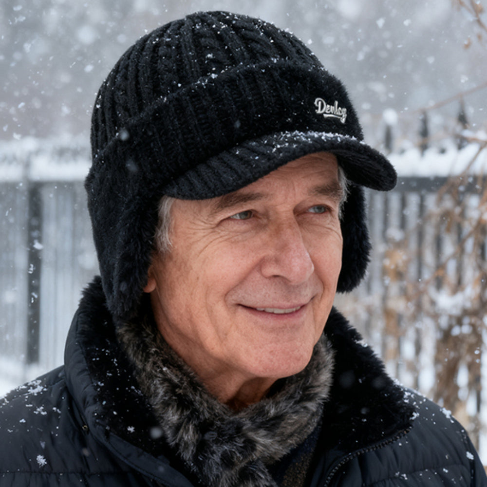 Unisex Winter Trapper Hat with Ear Flaps - Warm Beanie Cap