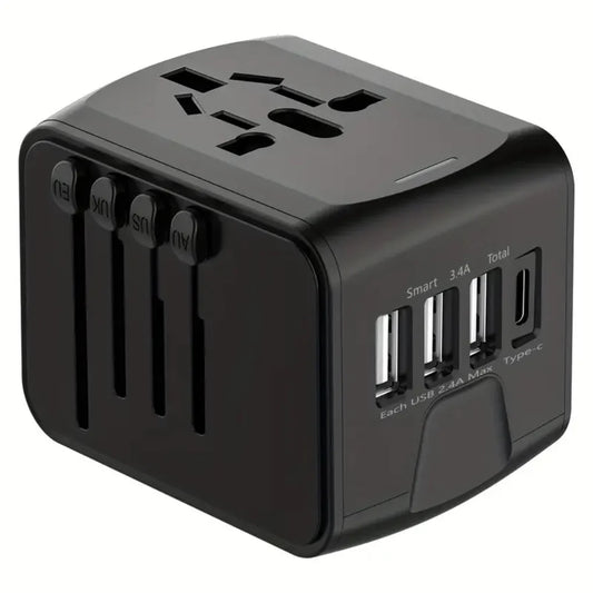 Universal Travel Adapter – Compact, Safe, Fast Charging