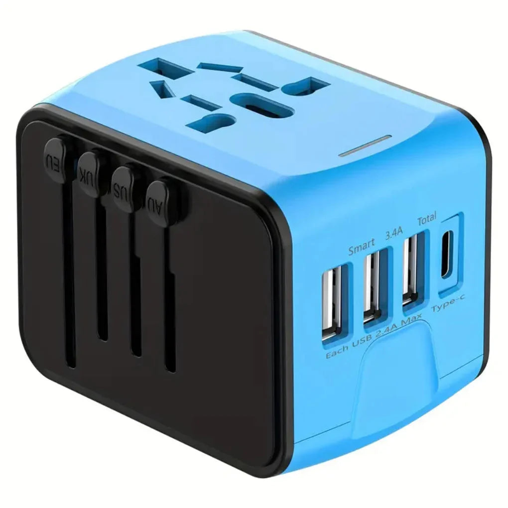 Universal Travel Adapter – Compact, Safe, Fast Charging
