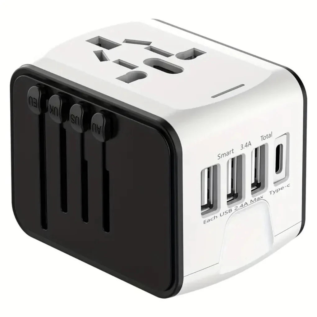 Universal Travel Adapter – Compact, Safe, Fast Charging