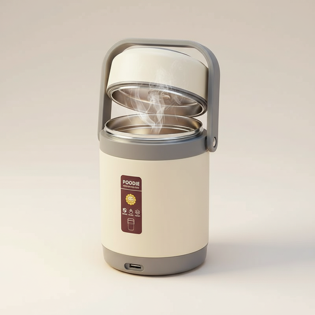USB Heated Lunch Box | 304 Stainless Steel Portable Food Warmer