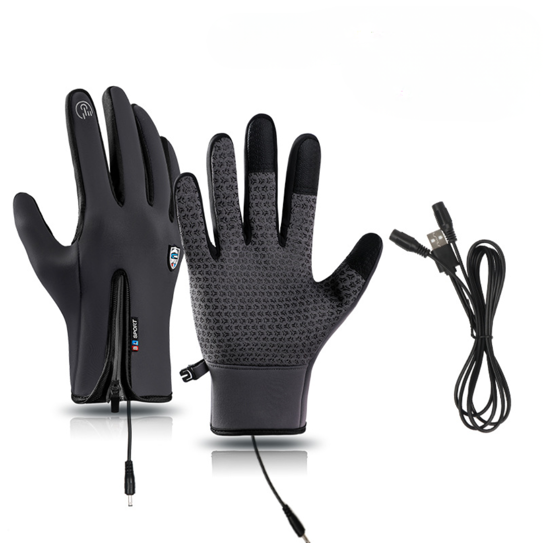 USB Heated Outdoor Touchscreen Winter Gloves