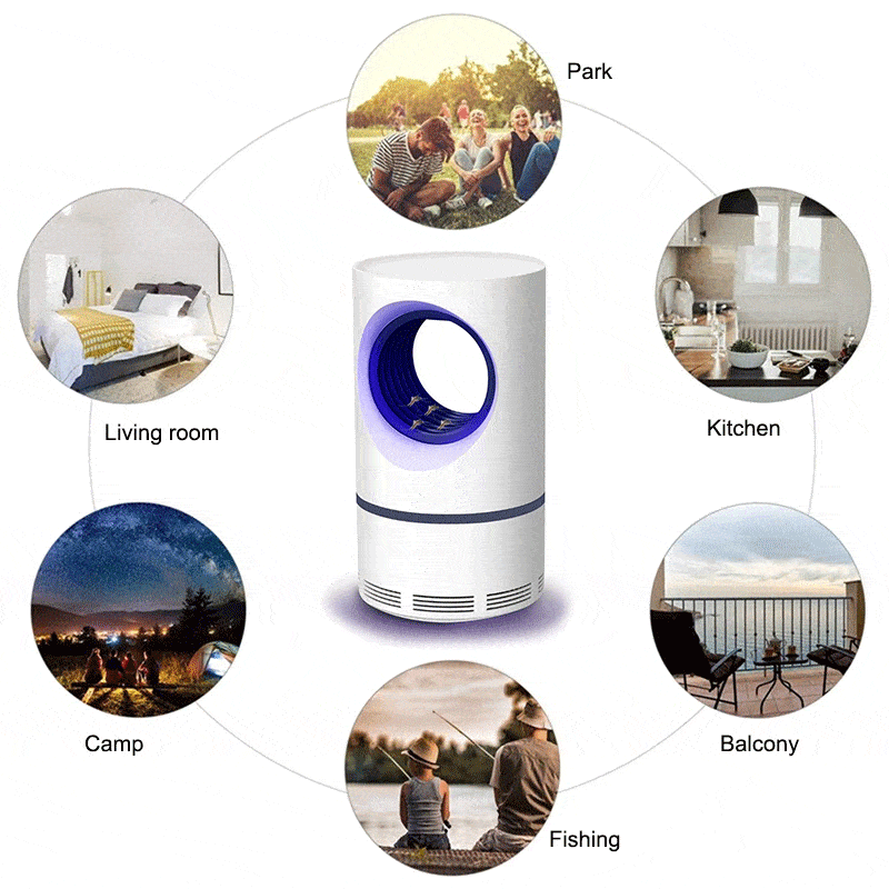 USB Photocatalytic Mosquito Killer UV Lamp, Fly and Insect Trap Pest Light
