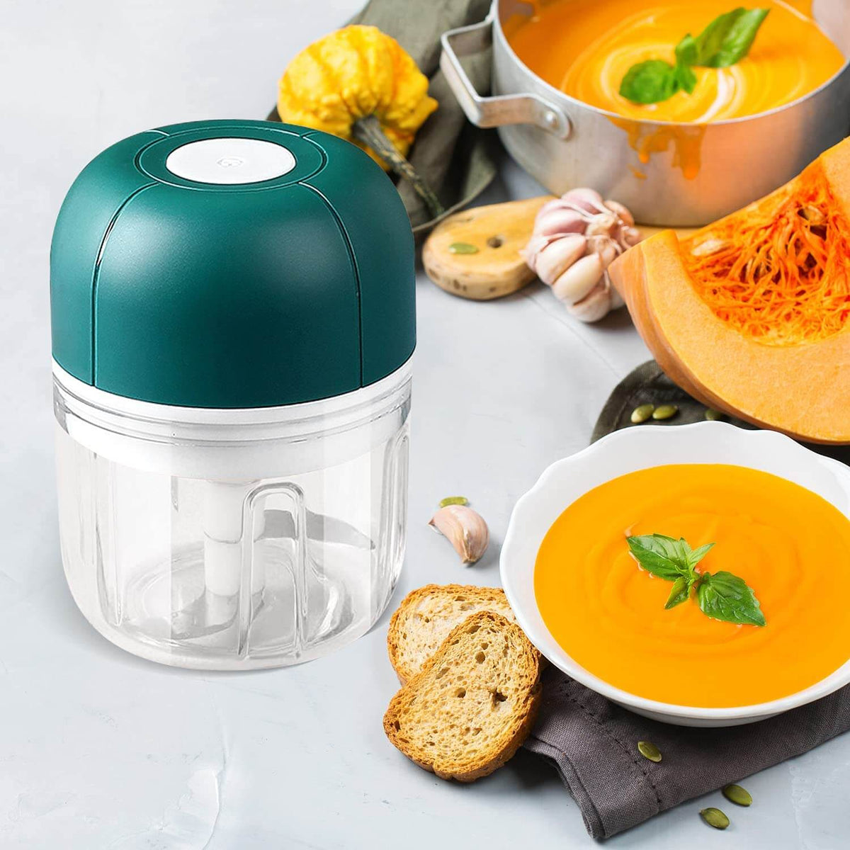 USB Rechargeable Electric Garlic Press – 250ml