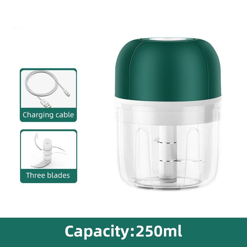 USB Rechargeable Electric Garlic Press – 250ml