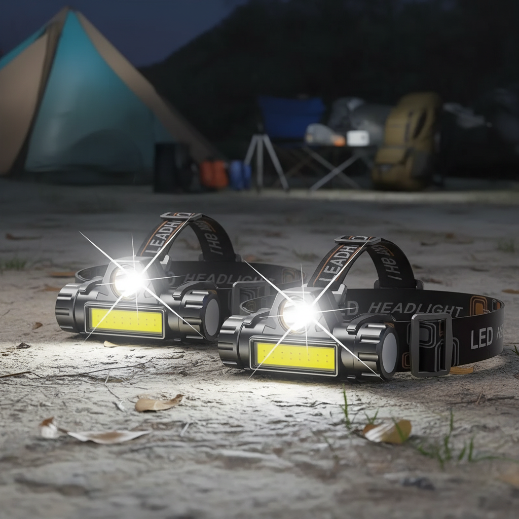 USB Rechargeable LED Headlamp