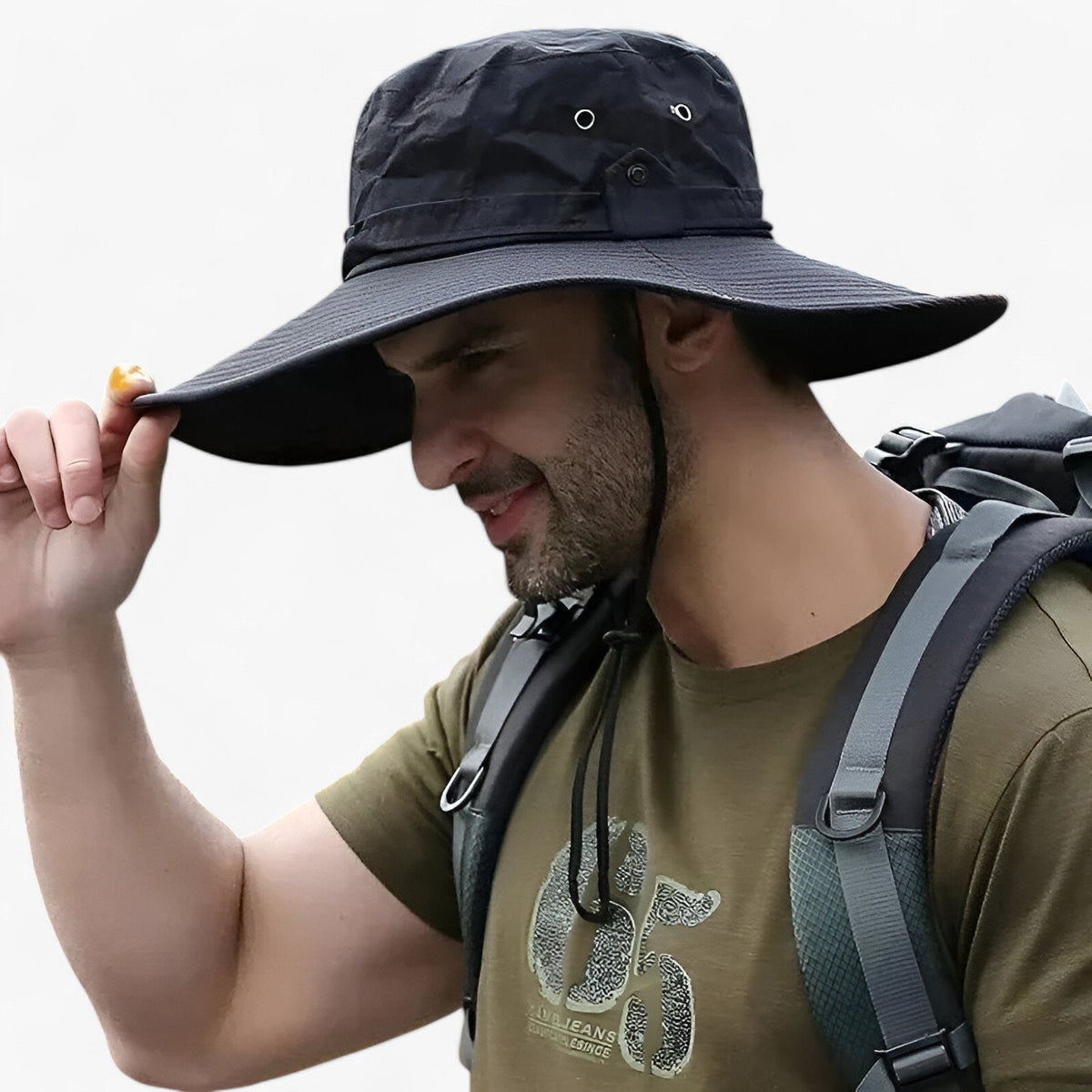 UV Protection Outdoor Hat – Breathable Sun Hat for Hiking, Camping & Fishing