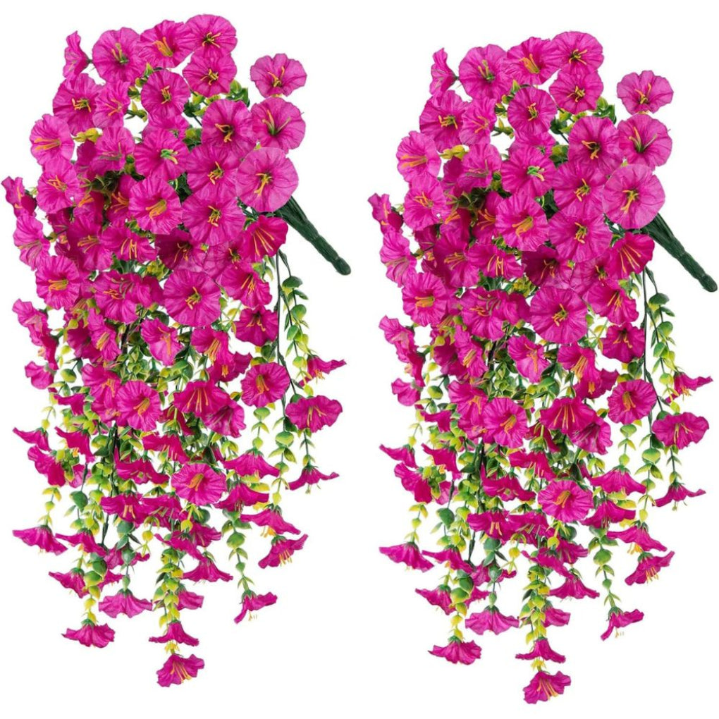 UV-Resistant Artificial Morning Glory Hanging Flower Decor