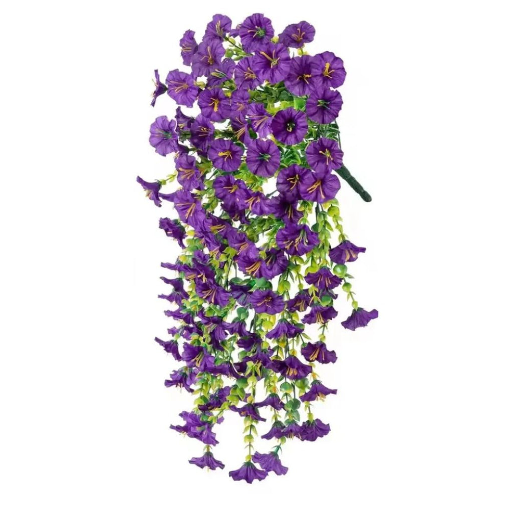 UV-Resistant Artificial Morning Glory Hanging Flower Decor