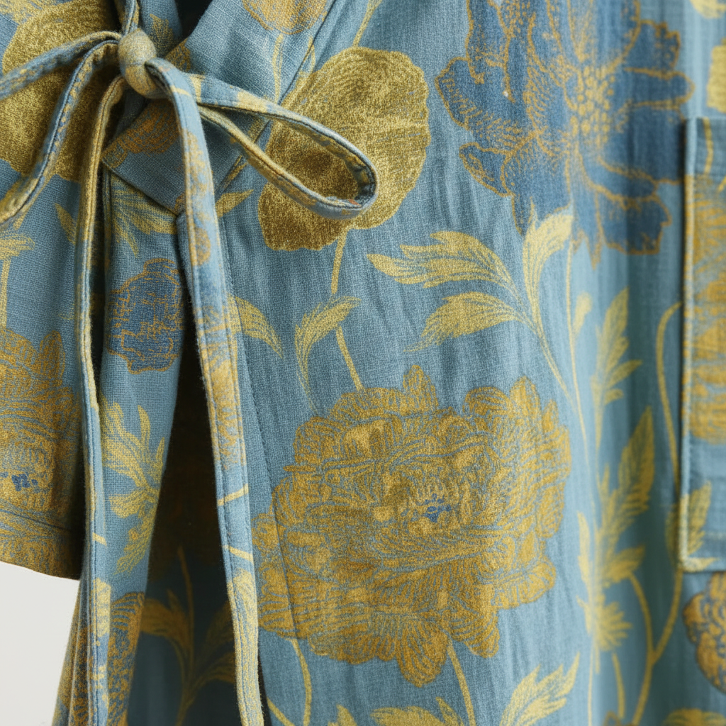 Vibrant Floral Kimono Robe