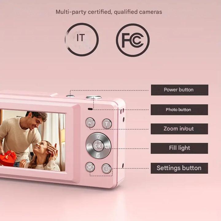 Vintage Digital Camera – Retro Style Compact Camera with 1080p HD