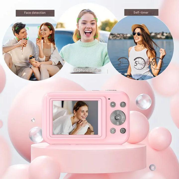 Vintage Digital Camera – Retro Style Compact Camera with 1080p HD