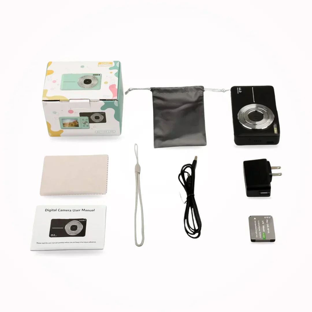 Vintage Digital Camera – Retro Style Compact Camera with 1080p HD