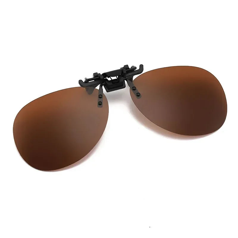 Vintage Polarized Clip-On Sunglasses