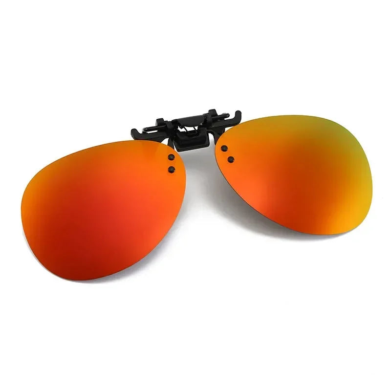 Vintage Polarized Clip-On Sunglasses