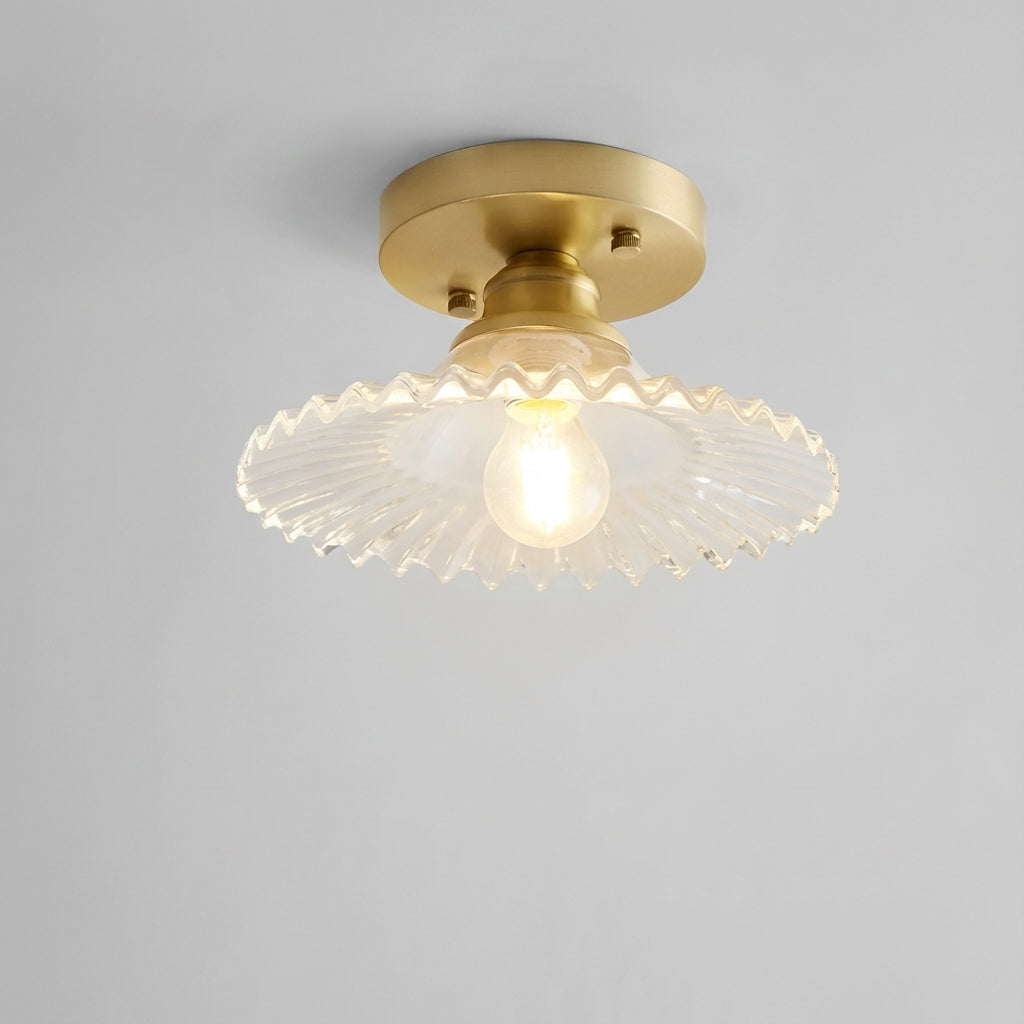 Vintage-Style Floral Ceiling Light