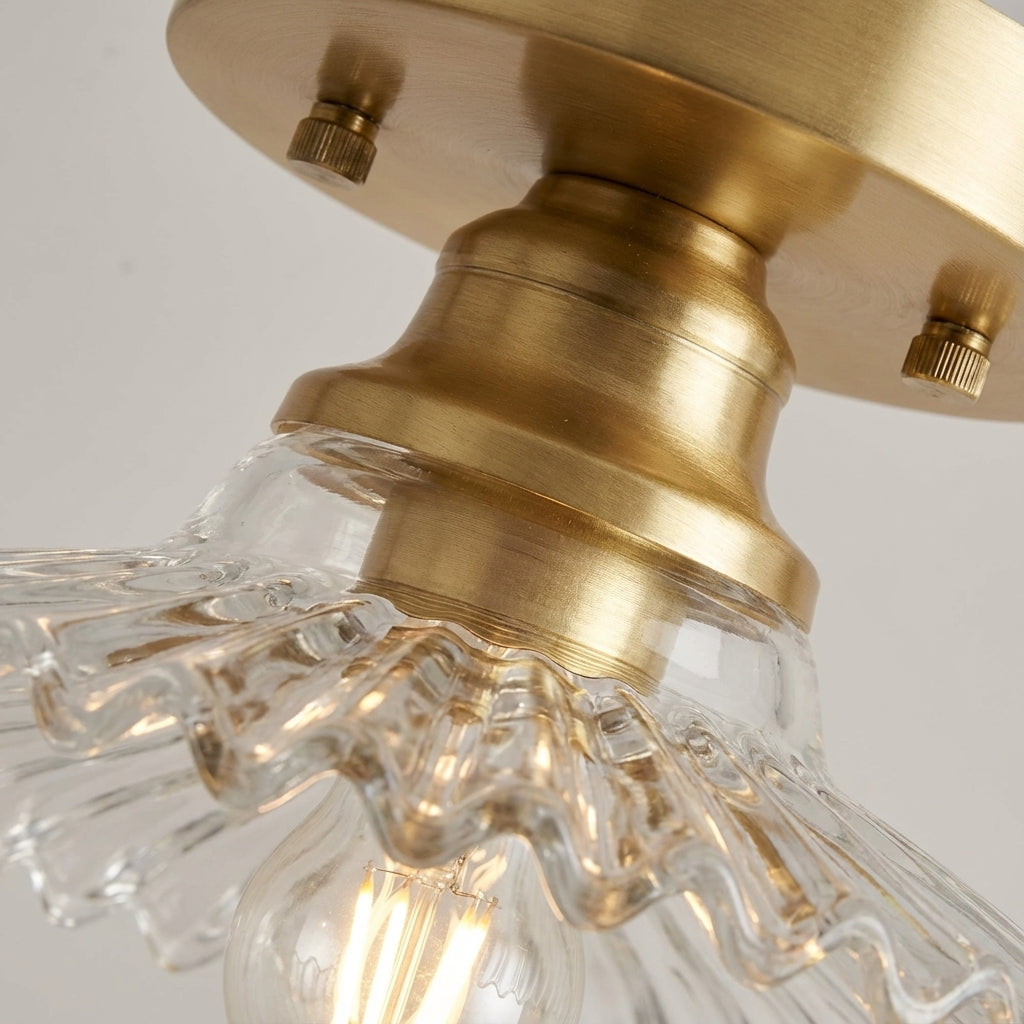 Vintage-Style Floral Ceiling Light
