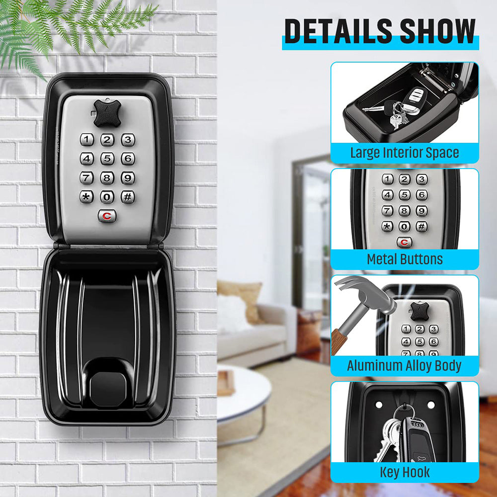 Wall-Mounted Outdoor Key Safe