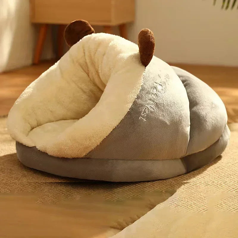 Warm and Comfortable Luxury Coral Fleece Dog Bed