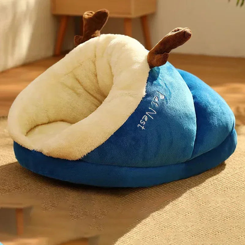 Warm and Comfortable Luxury Coral Fleece Dog Bed