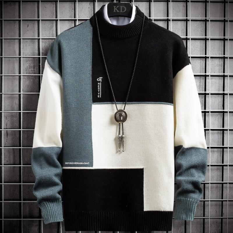 Warm Patchwork Sweater