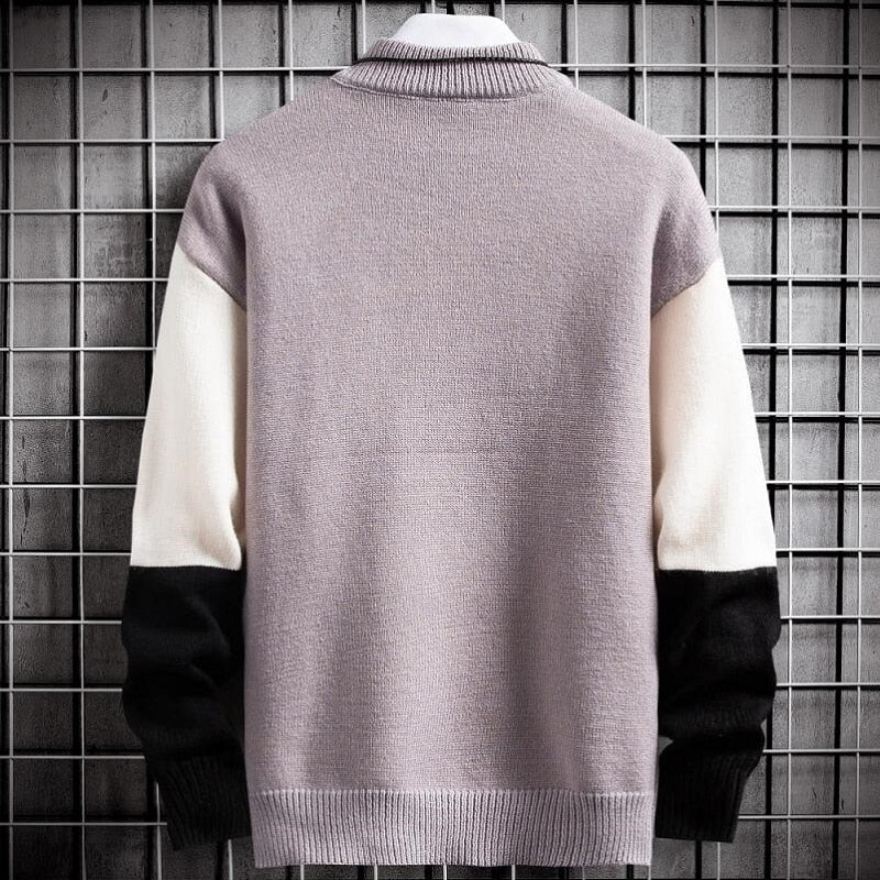 Warm Patchwork Sweater