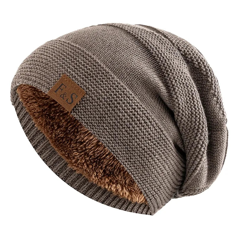 Warm Winter Beanie with Fleece Lining