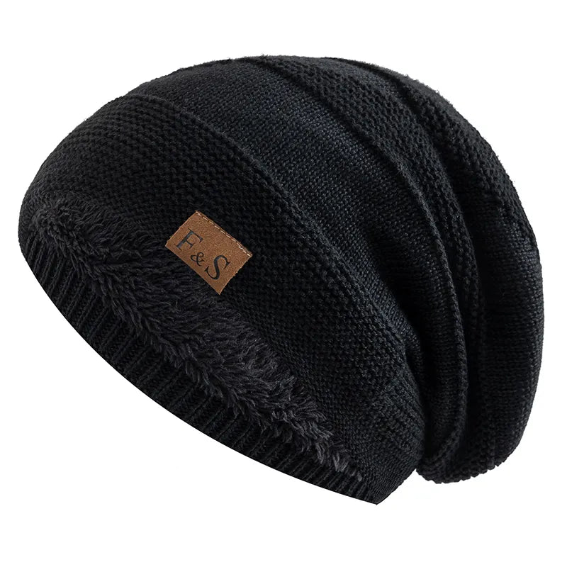 Warm Winter Beanie with Fleece Lining