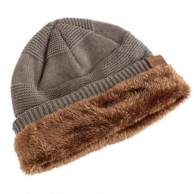 Warm Winter Beanie with Fleece Lining