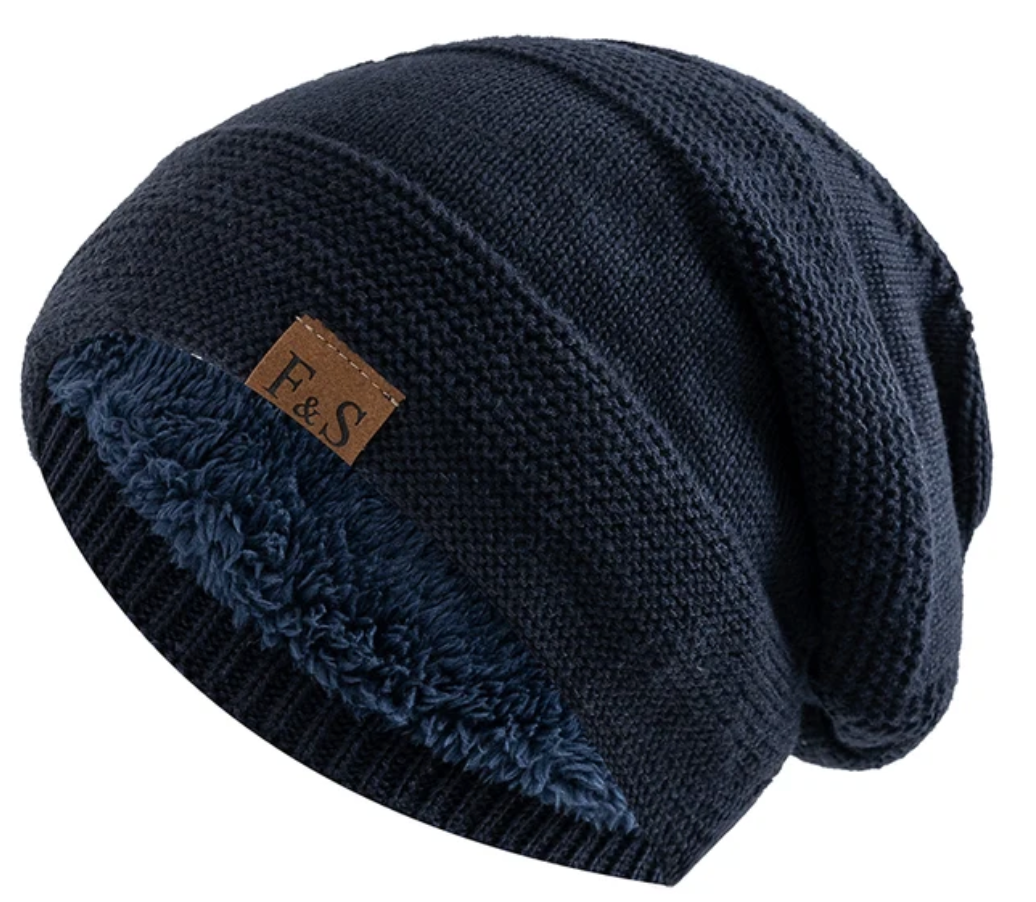 Warm Winter Beanie with Fleece Lining