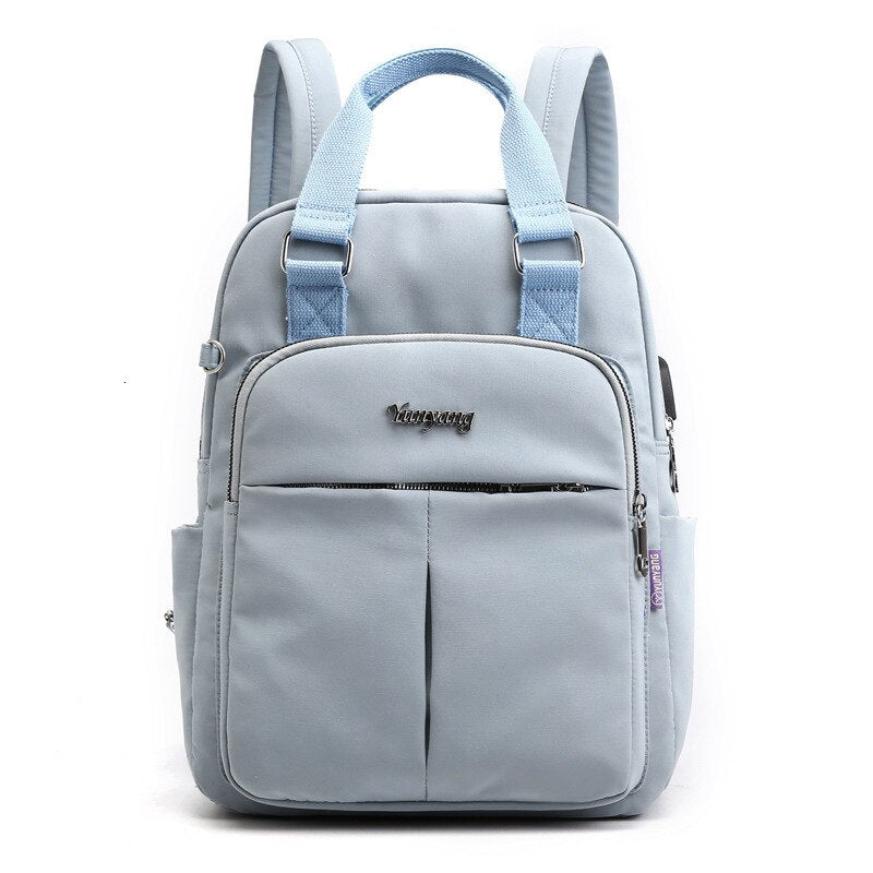 Water-Resistant Anti-Theft Backpack with USB Charging Port and Multi-Compartment Design