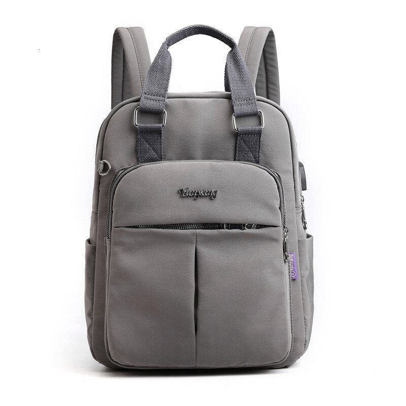 Water-Resistant Anti-Theft Backpack with USB Charging Port and Multi-Compartment Design