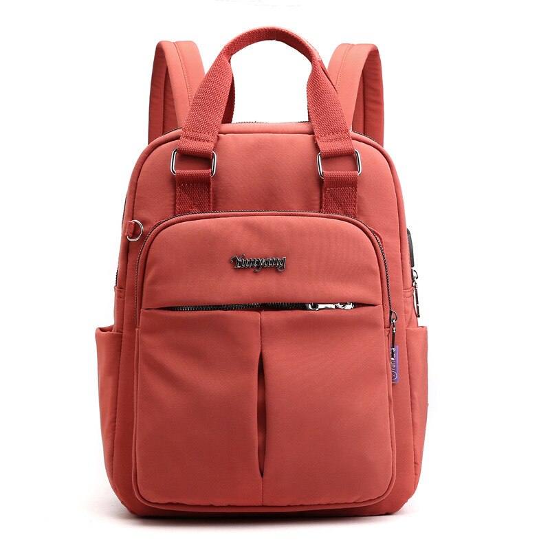 Water-Resistant Anti-Theft Backpack with USB Charging Port and Multi-Compartment Design