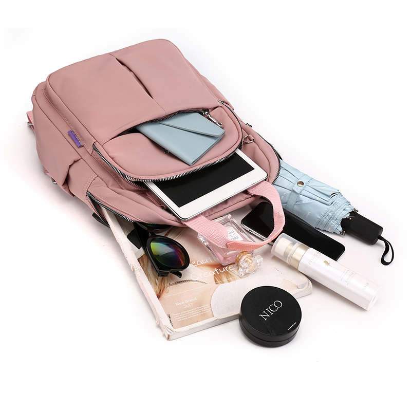 Water-Resistant Anti-Theft Backpack with USB Charging Port and Multi-Compartment Design