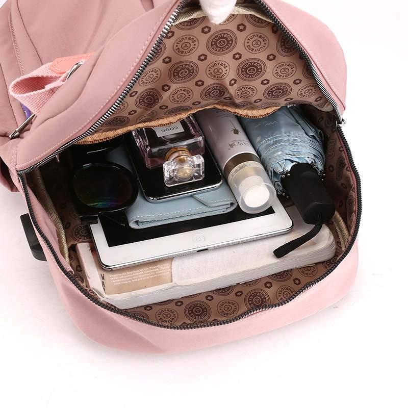 Water-Resistant Anti-Theft Backpack with USB Charging Port and Multi-Compartment Design