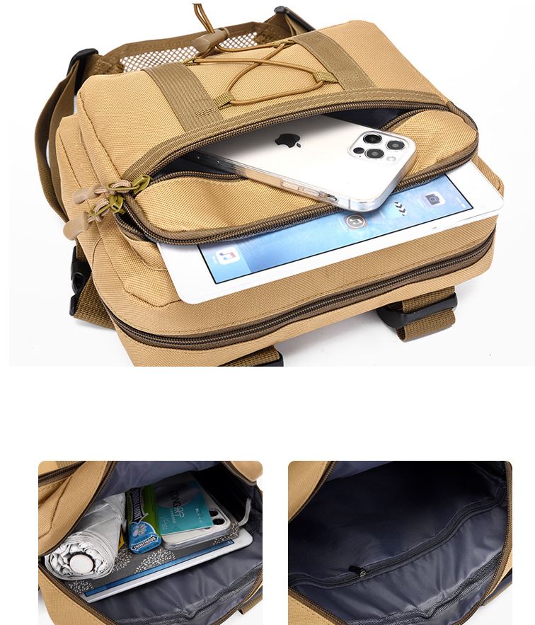 Water-Resistant Multi-Pocket Tactical Chest Rig Bag
