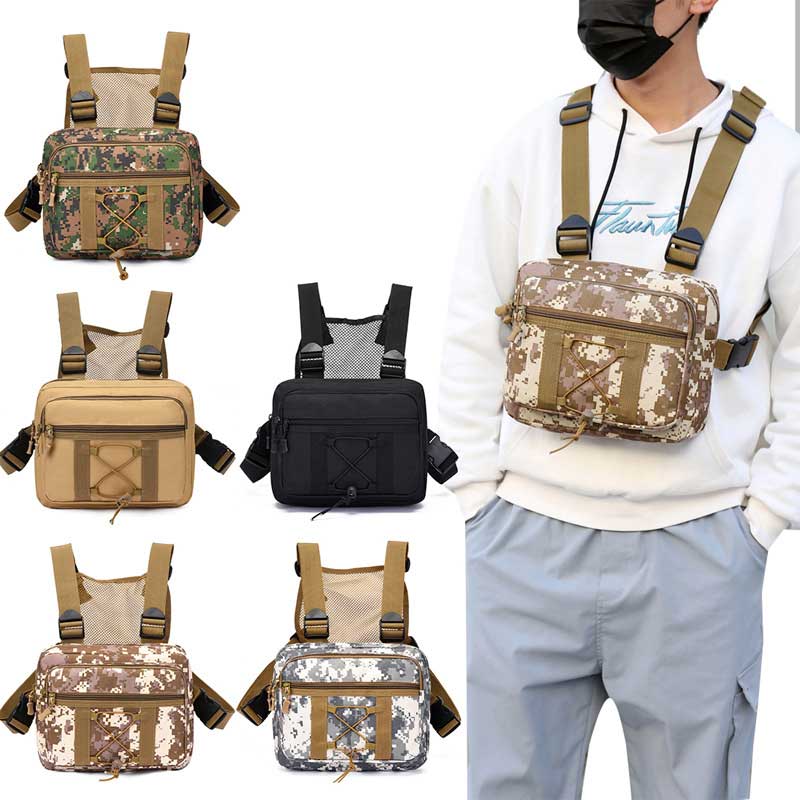 Water-Resistant Multi-Pocket Tactical Chest Rig Bag