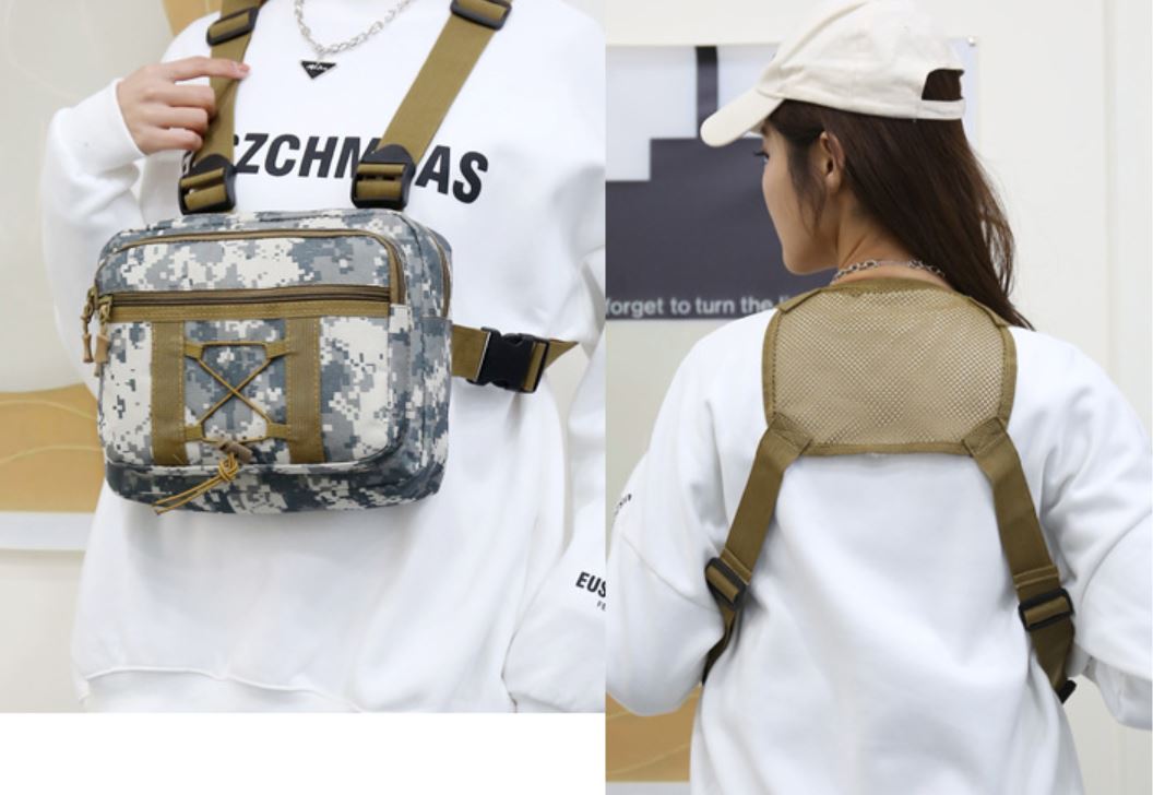 Water-Resistant Multi-Pocket Tactical Chest Rig Bag