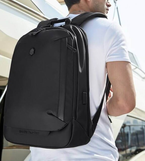 Water-Resistant Multifunctional Backpack with Anti-Theft Compartments