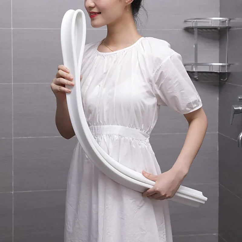 Water-Resistant Silicone Water Barrier Strip for Bathrooms