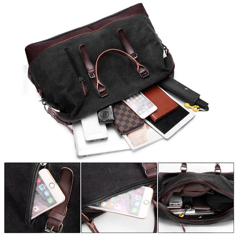 Water-Resistant Travel Duffel Bag with Adjustable Shoulder Strap