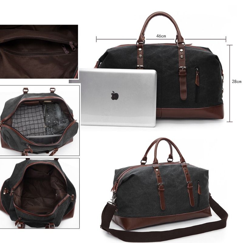 Water-Resistant Travel Duffel Bag with Adjustable Shoulder Strap