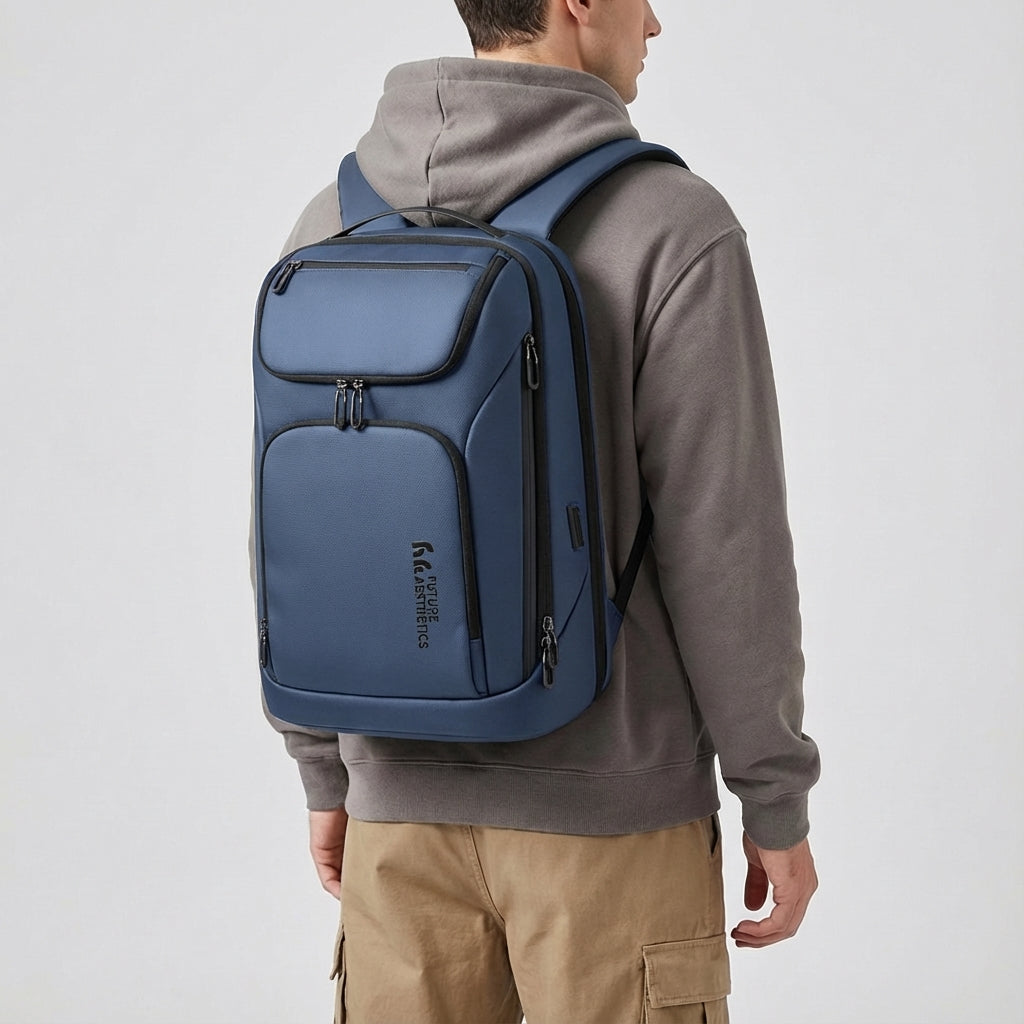 Waterproof 17.3 Inch Laptop Backpack with USB Charging Ports