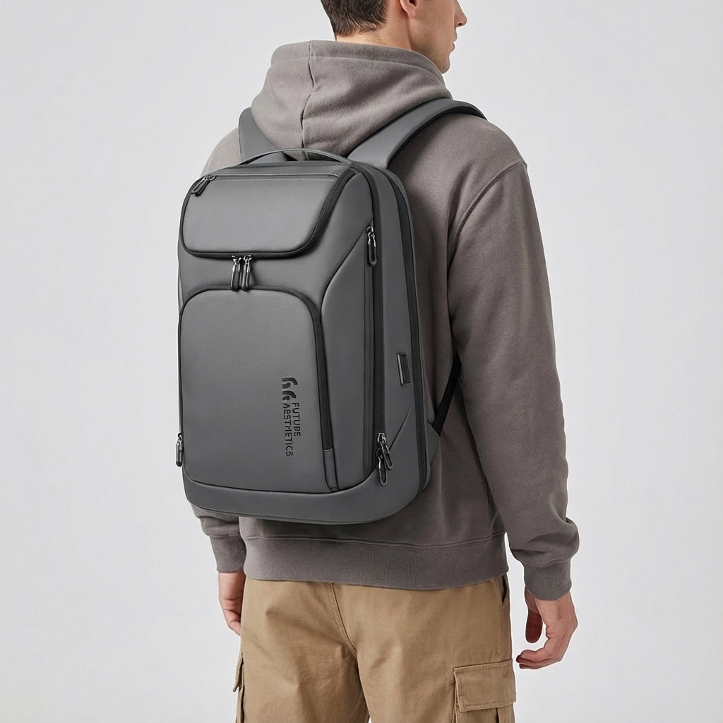 Waterproof 17.3 Inch Laptop Backpack with USB Charging Ports